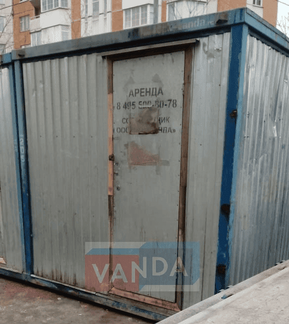 Б/У блок контейнер с тамбуром 5.85x2.45